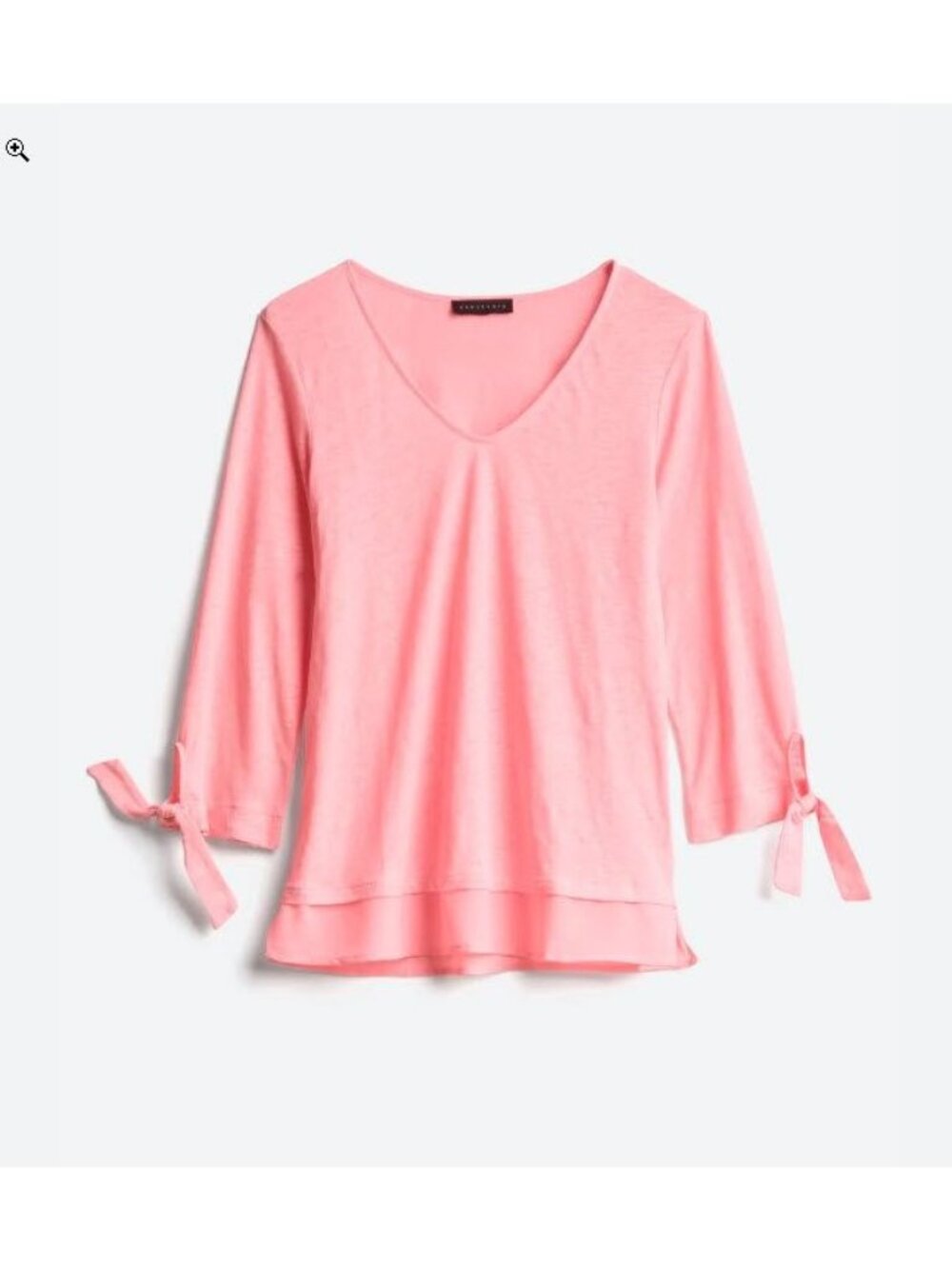 SANCTUARY Sylvie Linen Tie Sleeve Tee - Women's SIZE XS